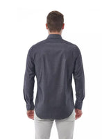 Bagutta Men's Gray Cotton Shirt - L