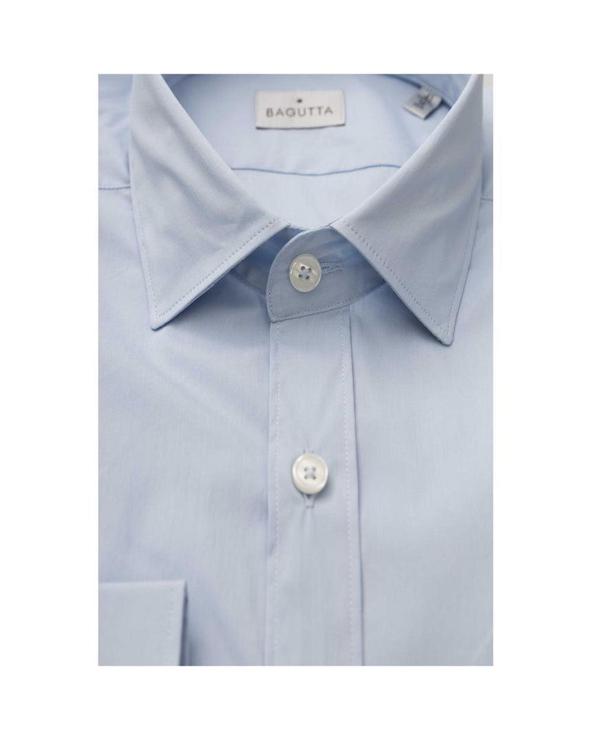 Bagutta Men's Light Blue Cotton Shirt - L