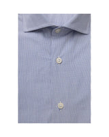 Bagutta Men's Light Blue Cotton Shirt - 44 IT