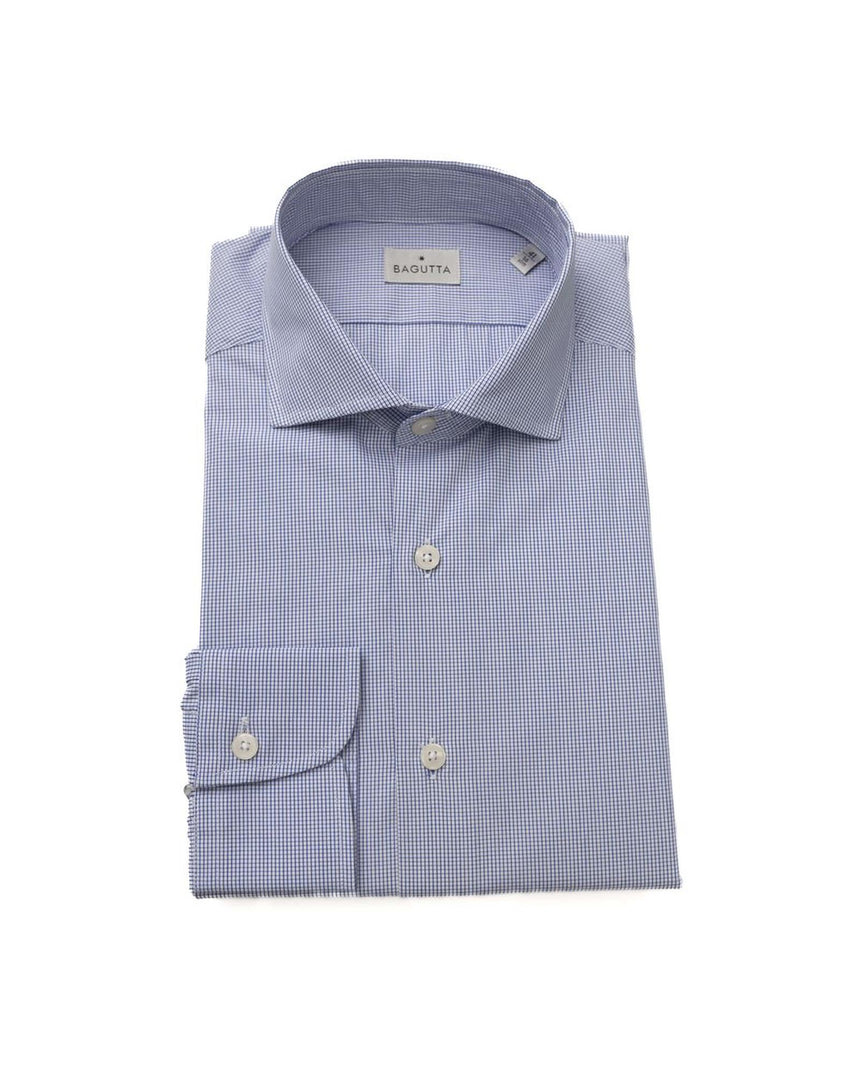 Bagutta Men's Light Blue Cotton Shirt - L