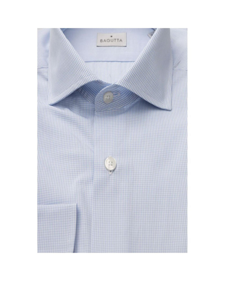 Bagutta Men's Light Blue Cotton Shirt - XL