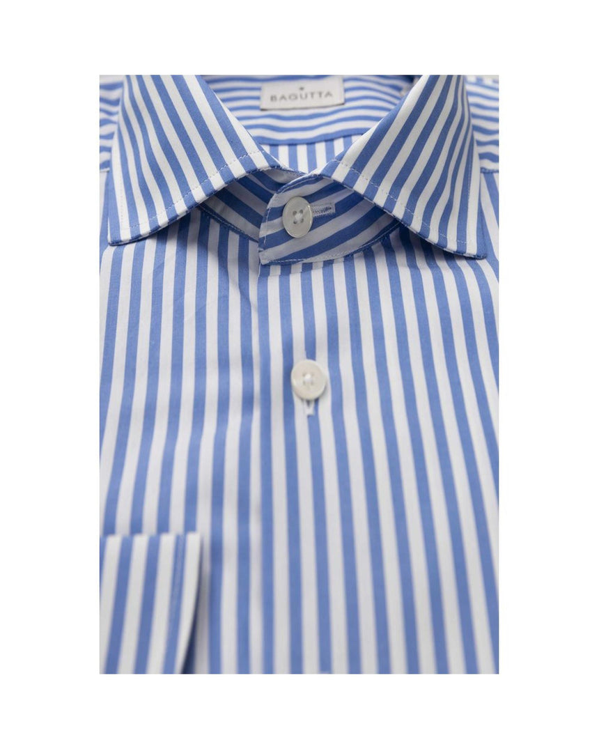 Bagutta Men's Light Blue Cotton Shirt - L