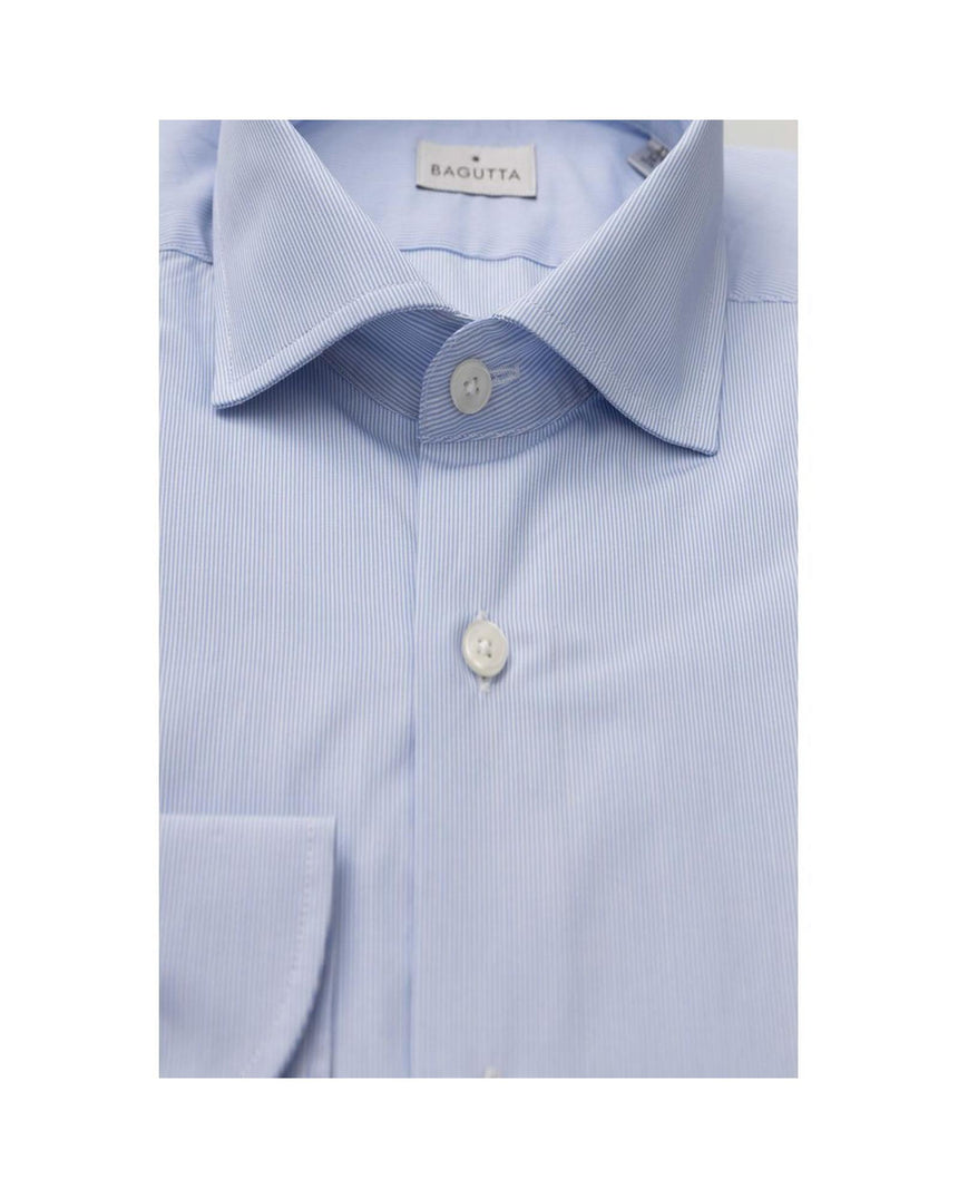 Bagutta Men's Light Blue Cotton Shirt - XL