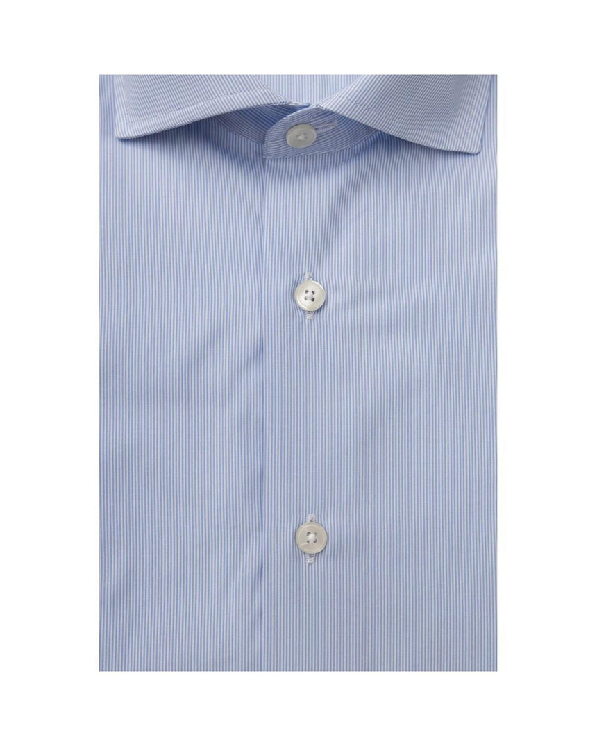 Bagutta Men's Light Blue Cotton Shirt - XL