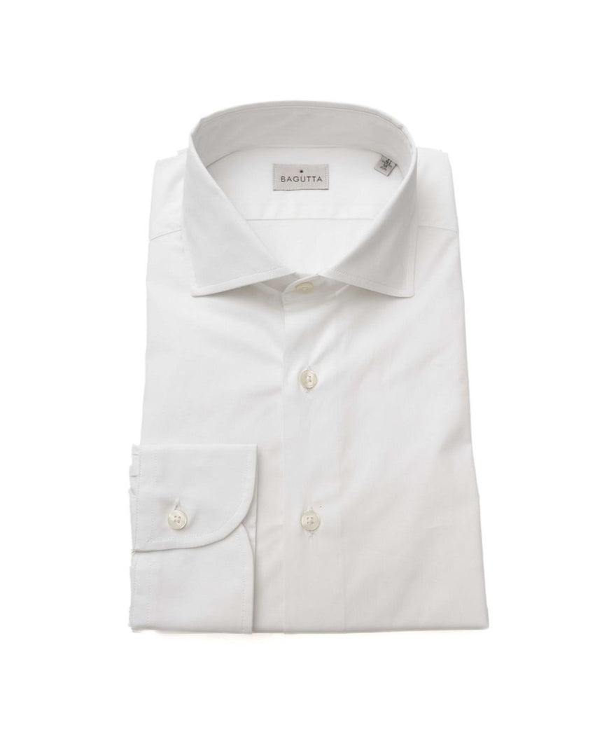 Bagutta Men's White Cotton Shirt - XL