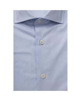 Bagutta Men's Light Blue Cotton Shirt - L