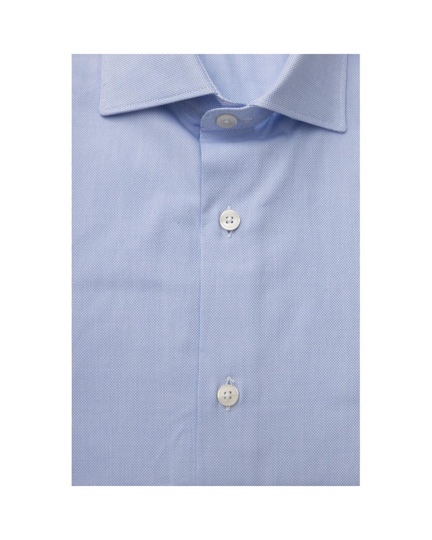 Bagutta Men's Light Blue Cotton Shirt - L