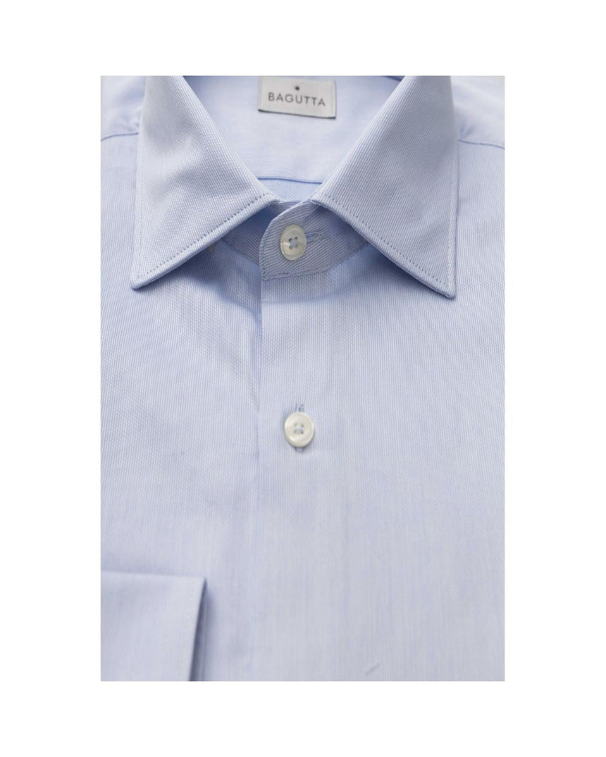 Bagutta Men's Light Blue Cotton Shirt - XL