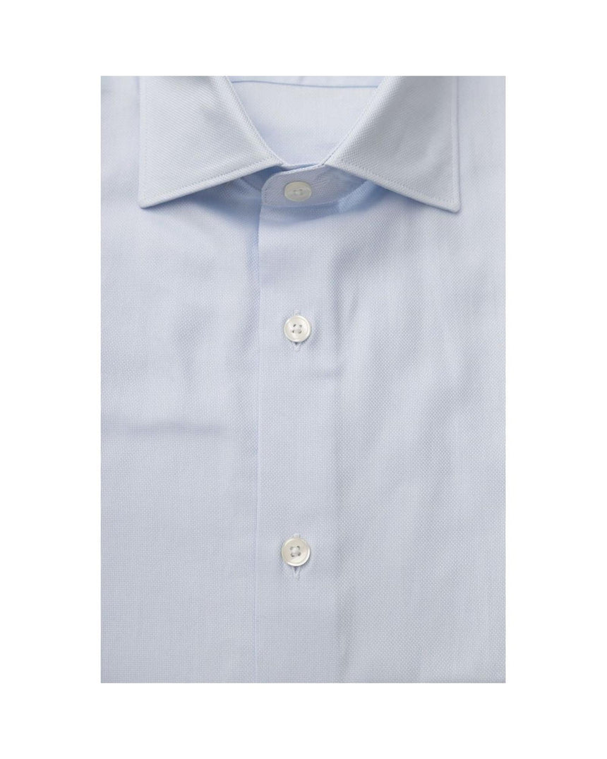 Bagutta Men's Light Blue Cotton Shirt - XL