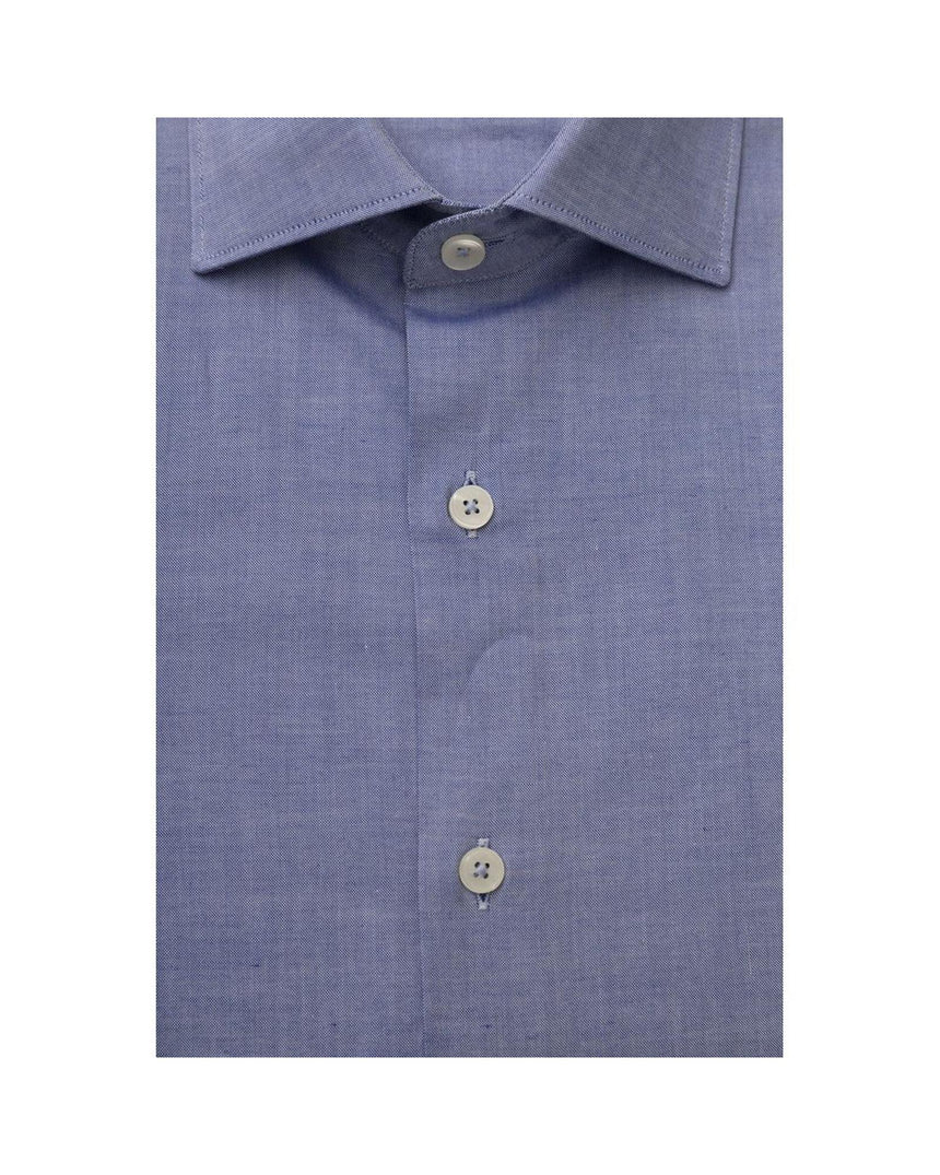 Bagutta Men's Light Blue Cotton Shirt - XL