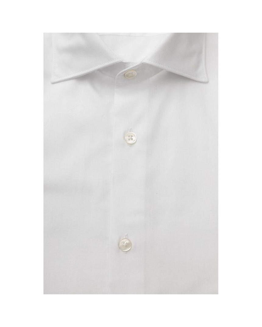 Bagutta Men's White Cotton Shirt - 44 IT