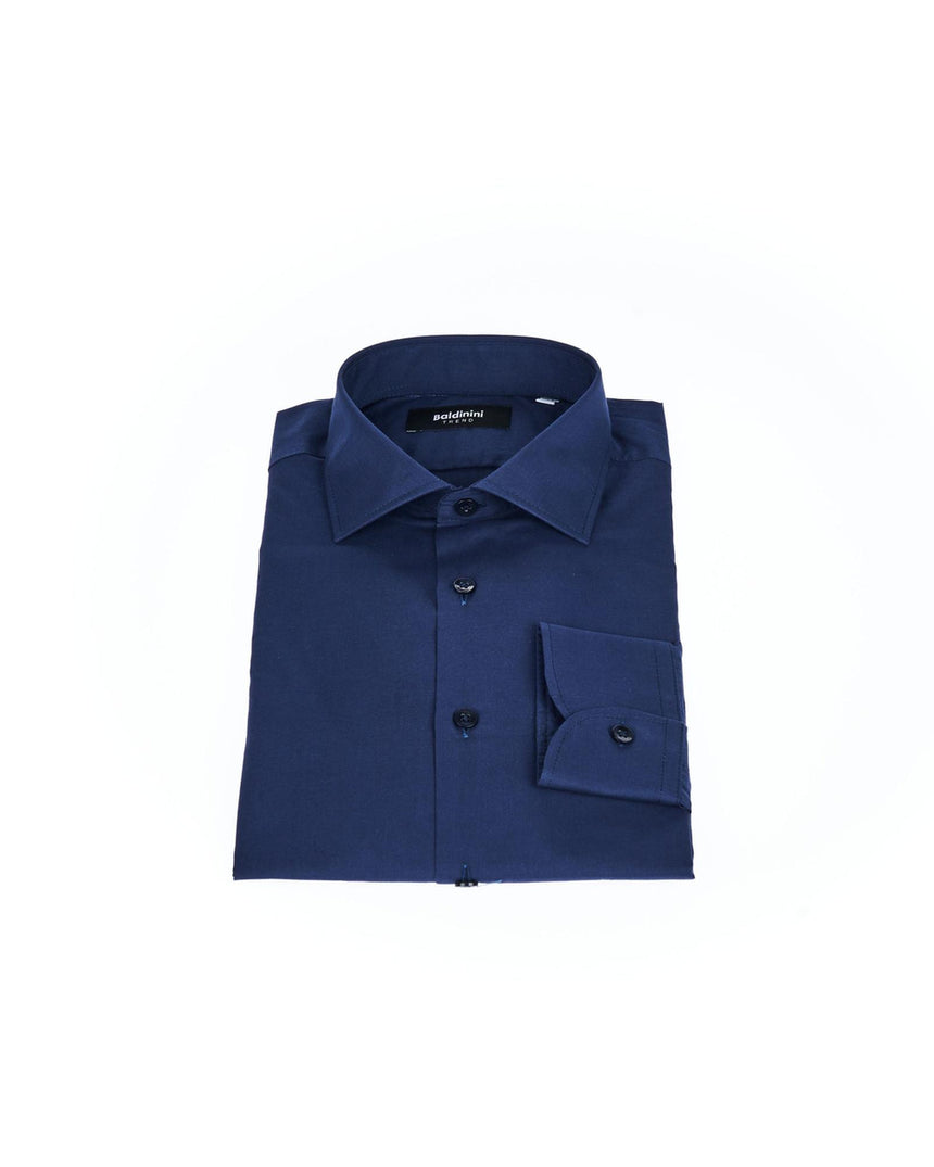 Front Button Closure Slim Fit Shirt with Italian Collar 42 IT Men