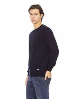 Baldinini Crewneck Sweater with Metal Monogram M Men