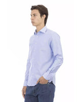 Baldinini Trend Men's Light Blue Cotton Shirt - L