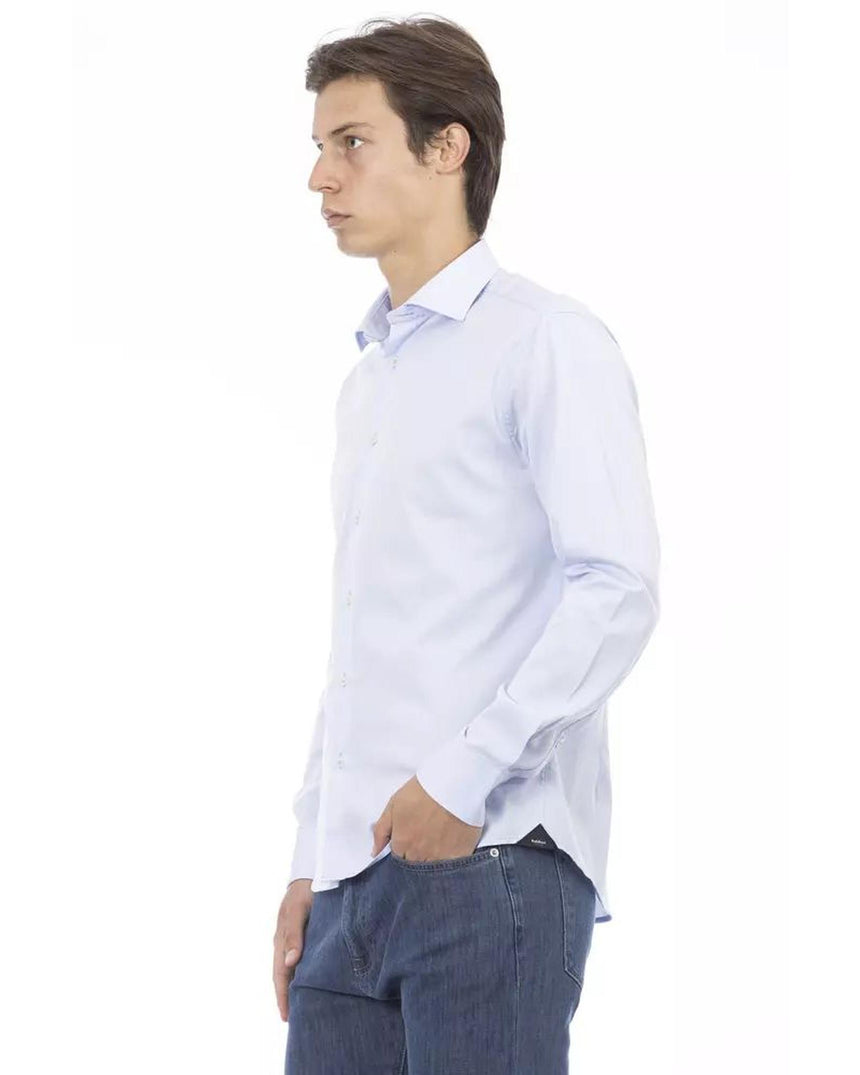 Baldinini Trend Men's Light Blue Cotton Shirt - XL