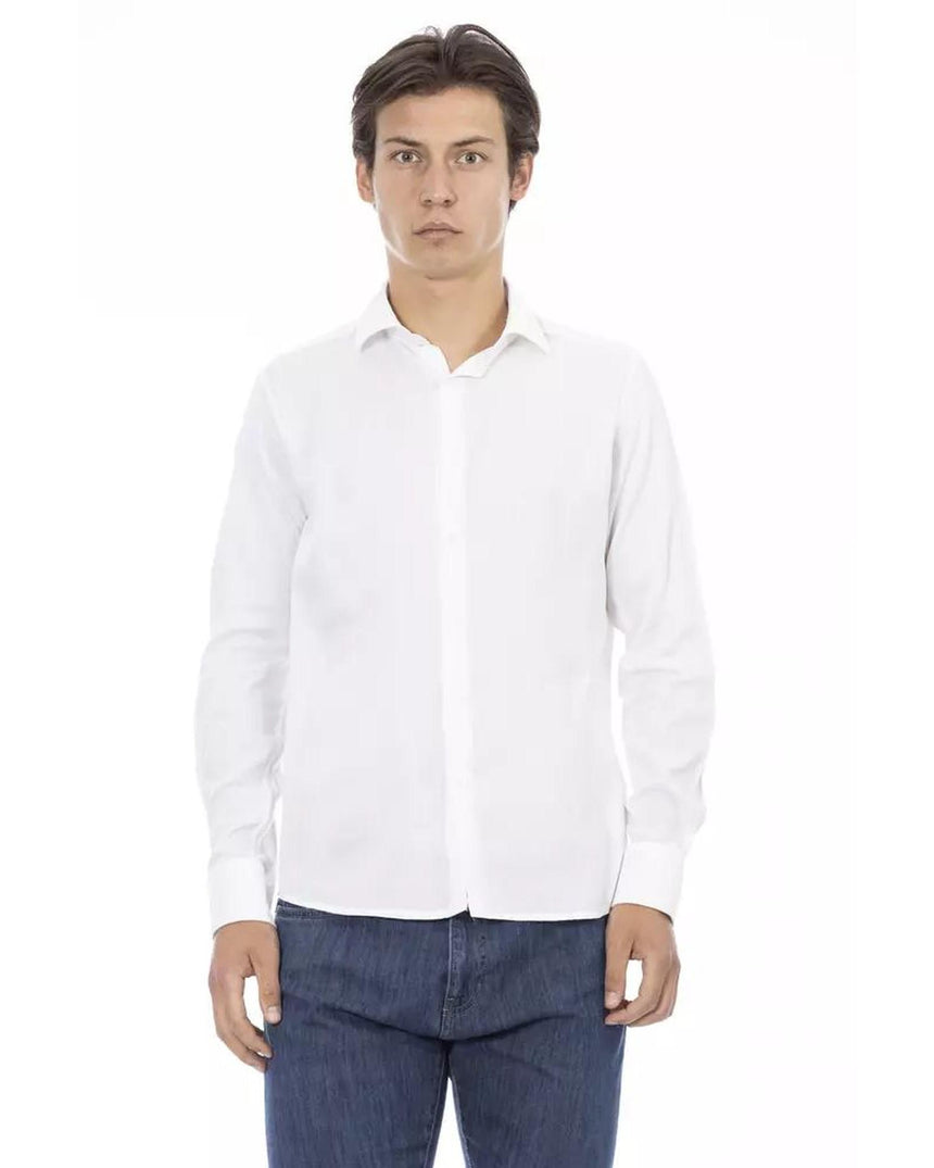 Baldinini Trend Men's White Cotton Shirt - XL