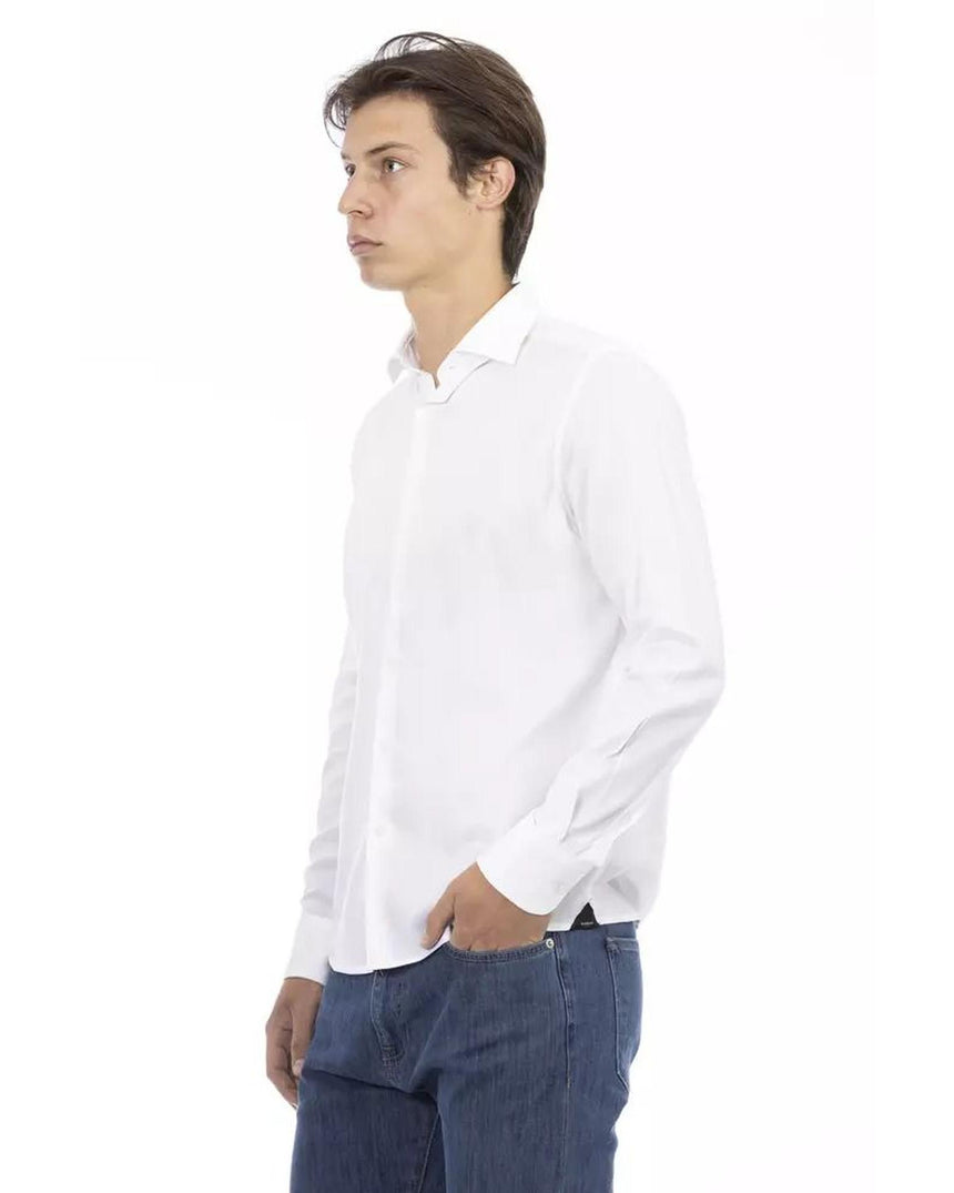 Baldinini Trend Men's White Cotton Shirt - XL