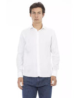 Baldinini Trend Men's White Cotton Shirt - 2XL