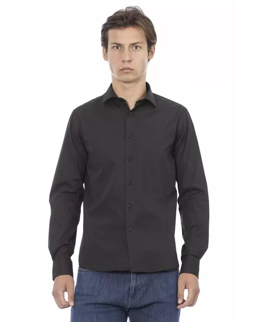 Baldinini Trend Men's Gray Cotton Shirt - XL