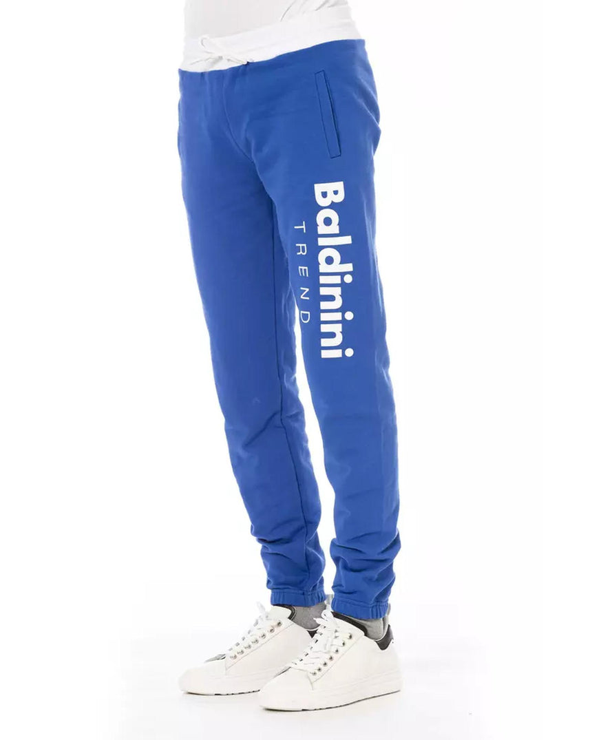 Logo Fleece Sport Pants with Lace Closure and Multiple Pockets XS Men