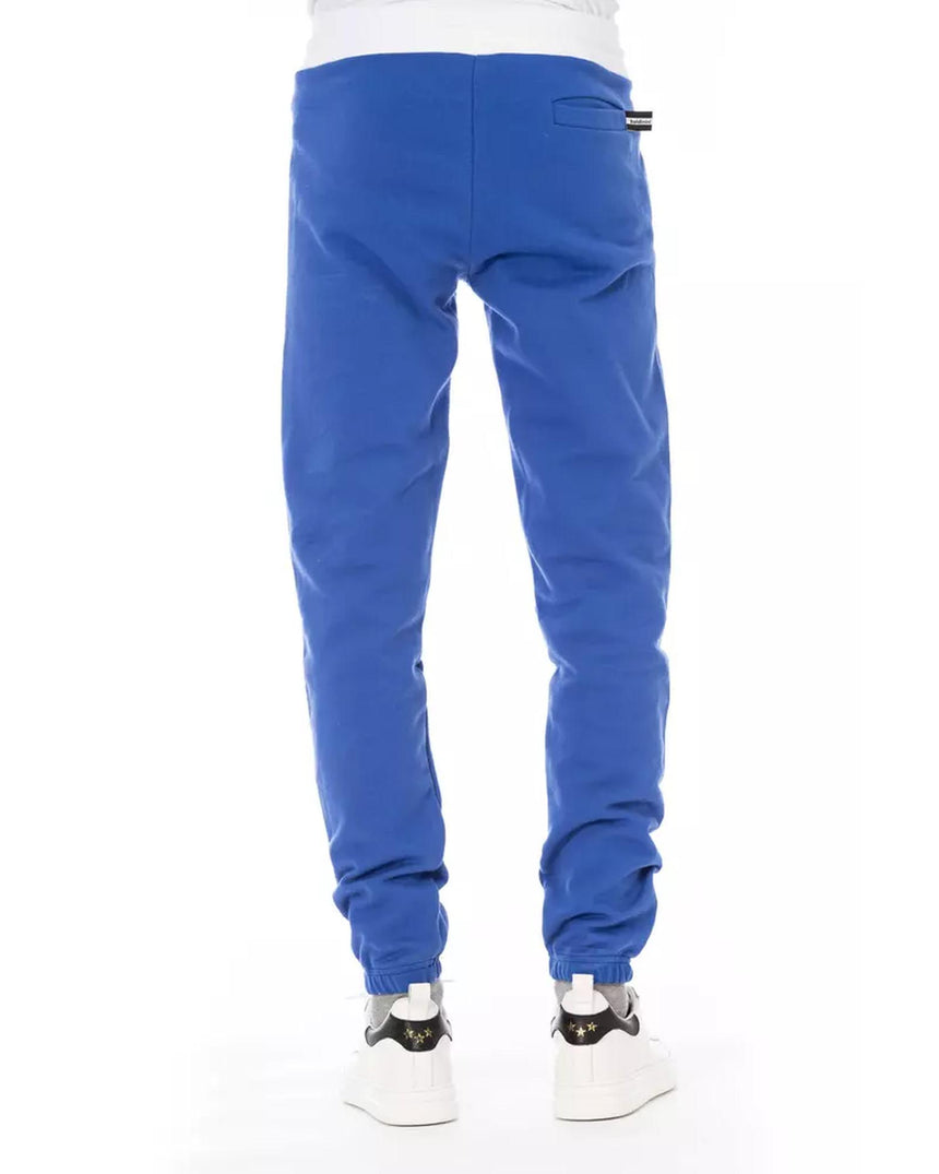 Logo Fleece Sport Pants with Lace Closure and Multiple Pockets XS Men