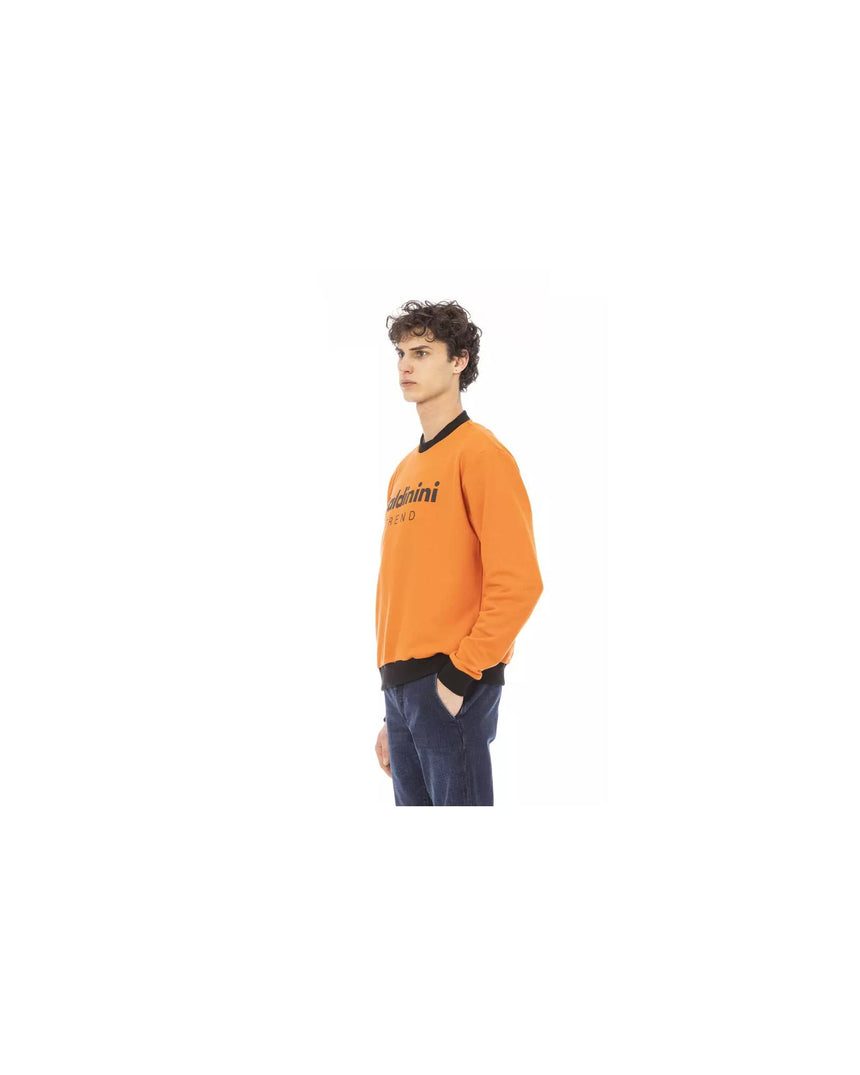 Front Logo Long Sleeve Fleece Hoodie L Men