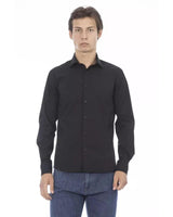 Baldinini Trend Men's Black Cotton Shirt - 44 IT