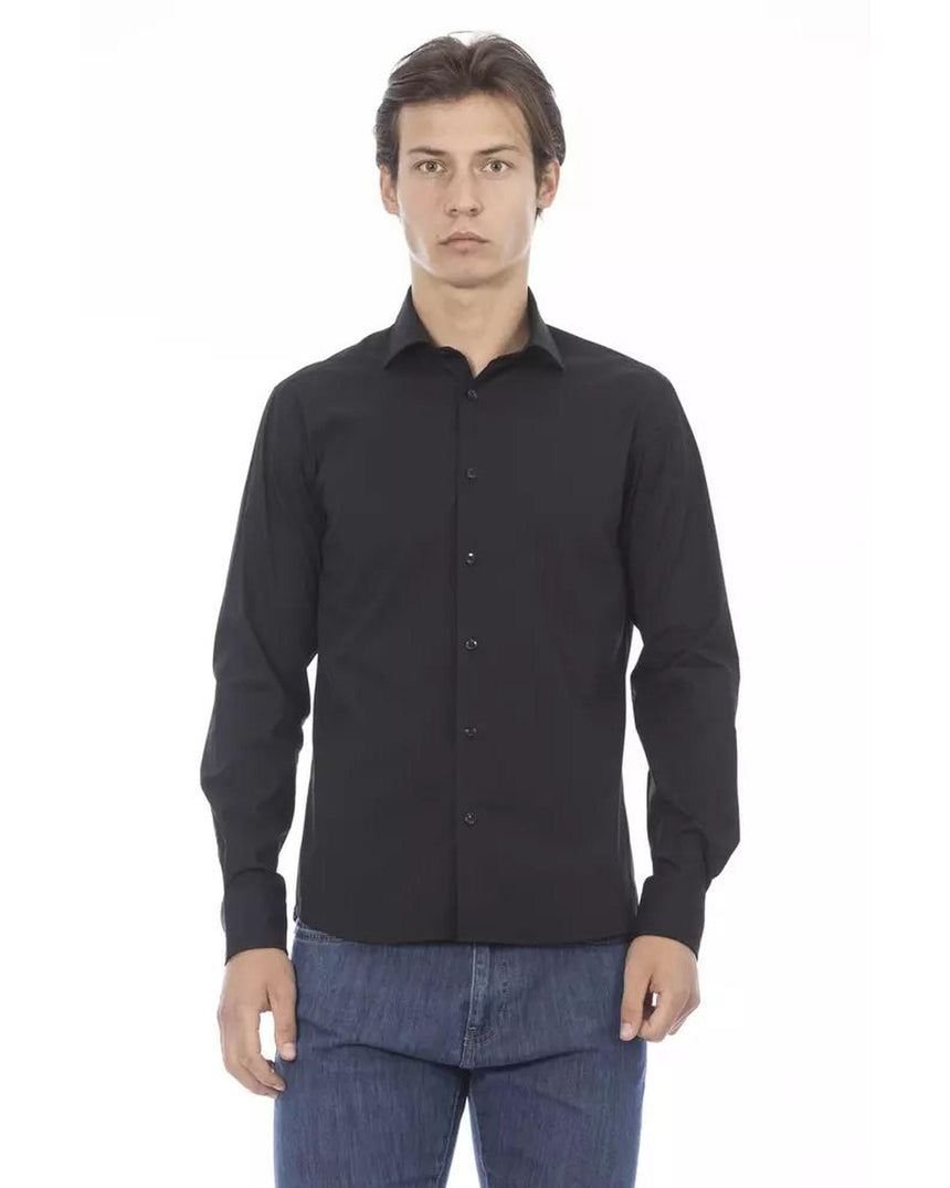 Baldinini Trend Men's Black Cotton Shirt - XL