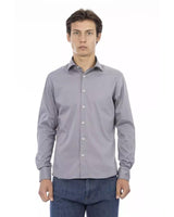 Baldinini Trend Men's Gray Cotton Shirt - L