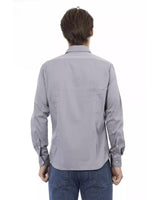 Baldinini Trend Men's Gray Cotton Shirt - XL