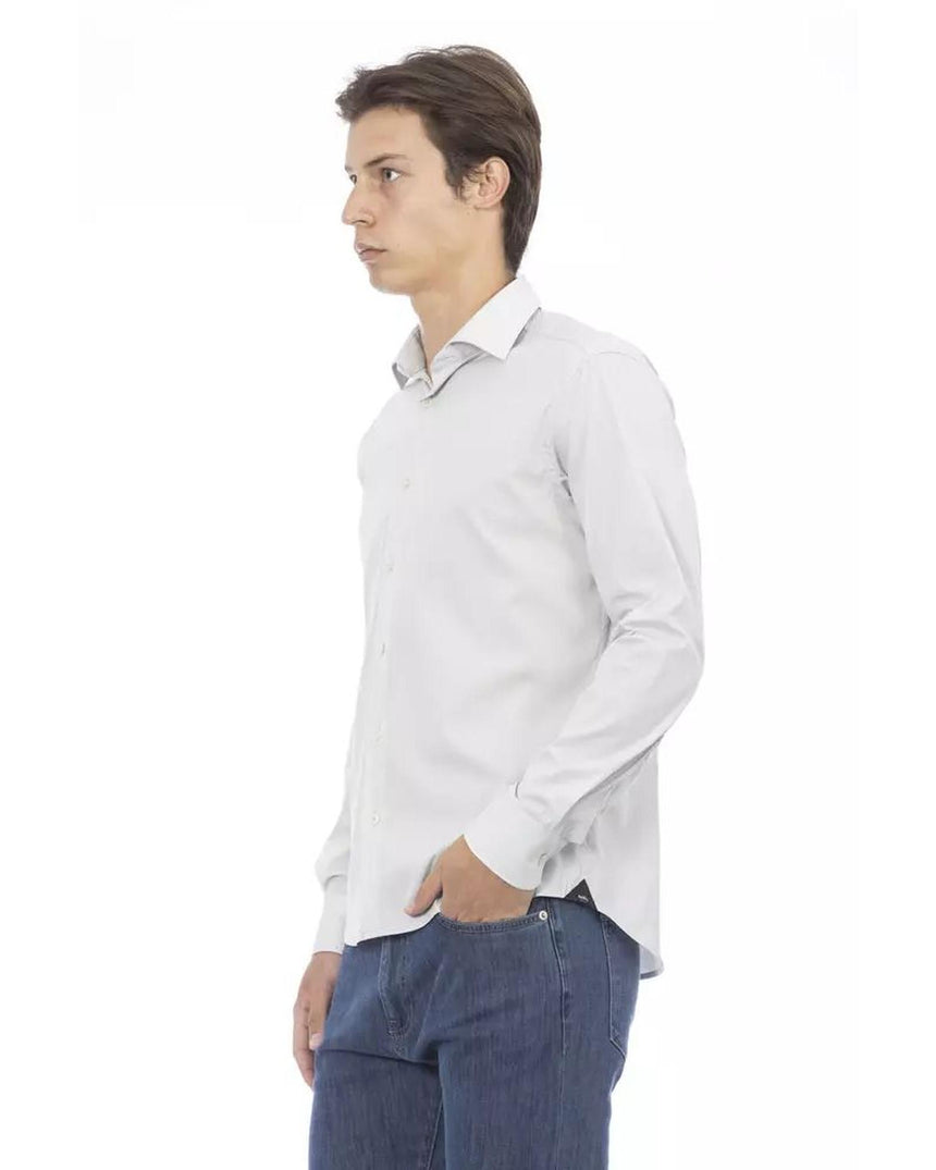 Baldinini Trend Men's Gray Cotton Shirt - L