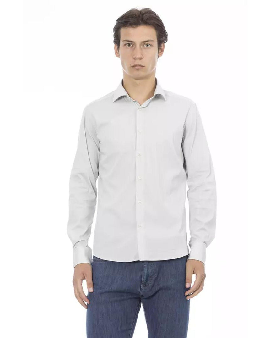 Baldinini Trend Men's Gray Cotton Shirt - XL