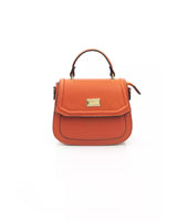 Flap Closure Shoulder Bag with Golden Details One Size Women