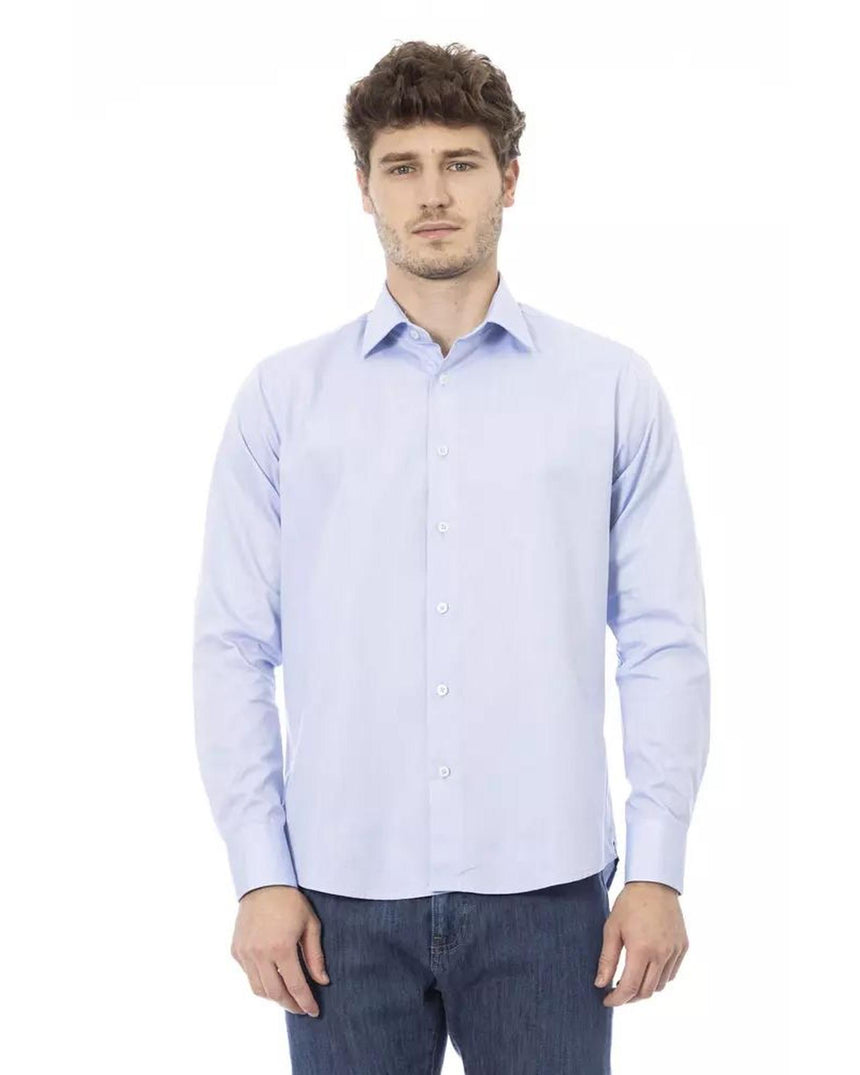 Baldinini Trend Men's Light Blue Cotton Shirt - L