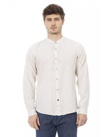 Mandarin Collar Regular Fit Shirt with Button Closure 2XL Men