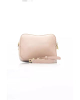 Golden Logo Front Flap Shoulder Bag with Zip Closure One Size Women