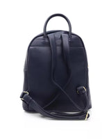 Golden Front Logo Zip Closure Backpack One Size Women