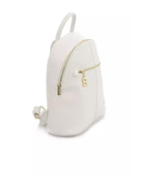 Golden Logo Backpack with Zip Closure and Adjustable Shoulders One Size Women