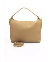 Logo Front Shoulder Bag with Zip Closure and Internal Compartments One Size Women