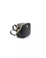 Double Compartment Shoulder Bag with Zip Closure and Golden Details One Size Women