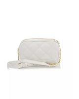 Logo Zip Closure Double Compartment Shoulder Bag with Golden Details One Size Women