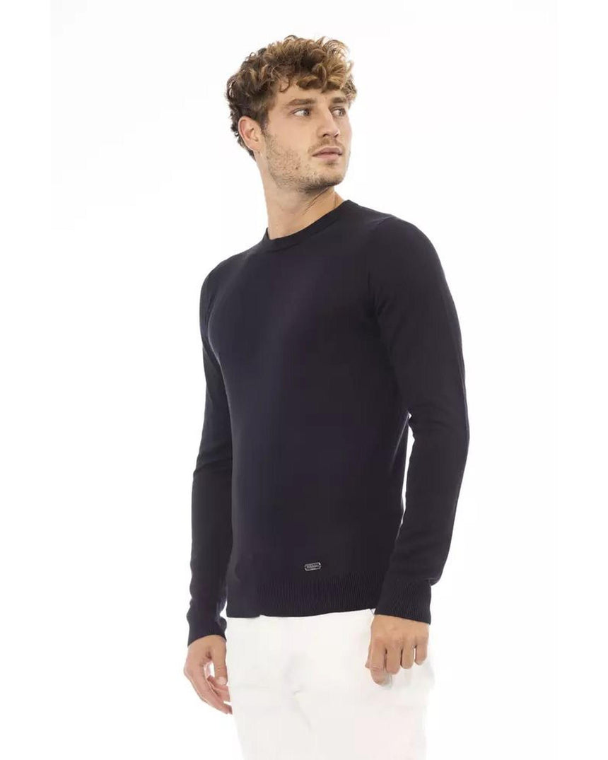 Baldinini Trend Men's Blue Modal Sweater - 48 IT