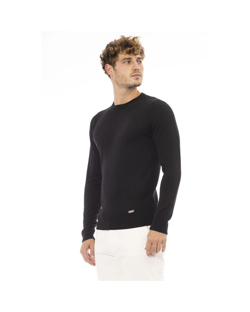 Baldinini Trend Men's Black Modal Sweater - 52 IT