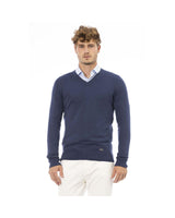 Baldinini Trend Men's Blue Modal Sweater - 50 IT