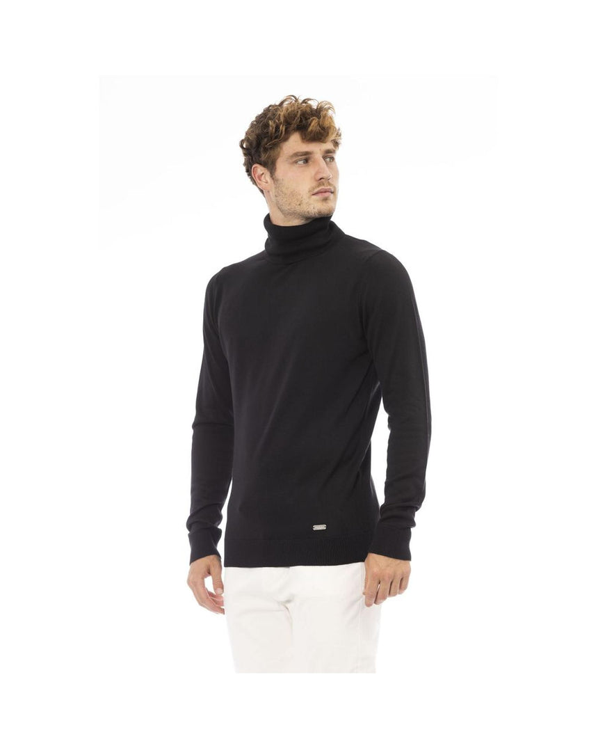 Baldinini Trend Men's Black Modal Sweater - 56 IT