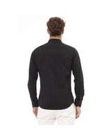 Baldinini Trend Men's Black Cotton Shirt - 44 IT