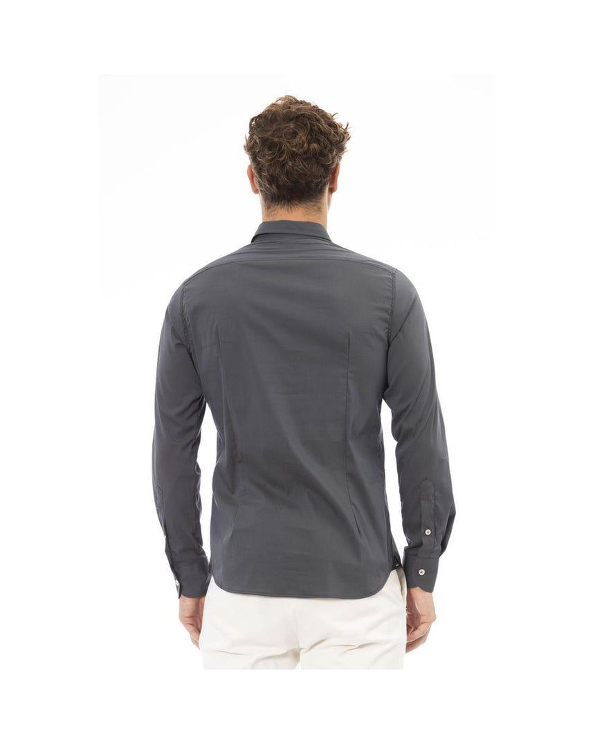 Baldinini Trend Men's Gray Cotton Shirt - L