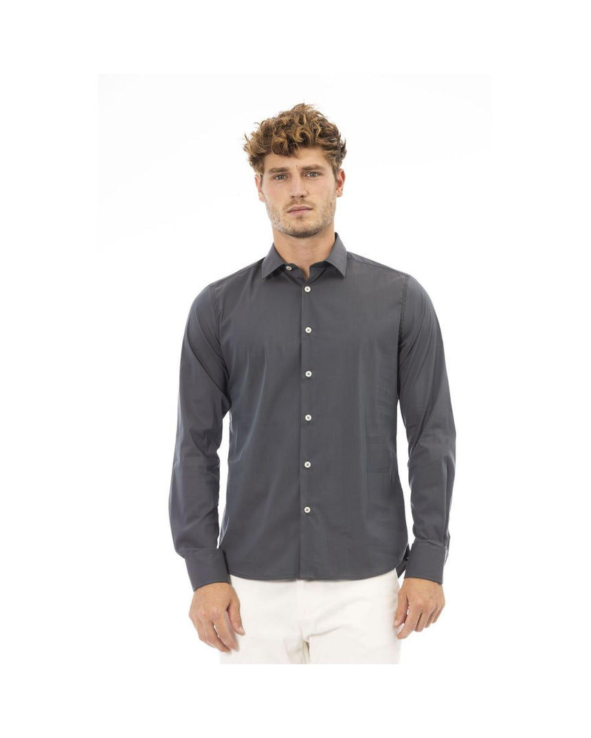 Baldinini Trend Men's Gray Cotton Shirt - S