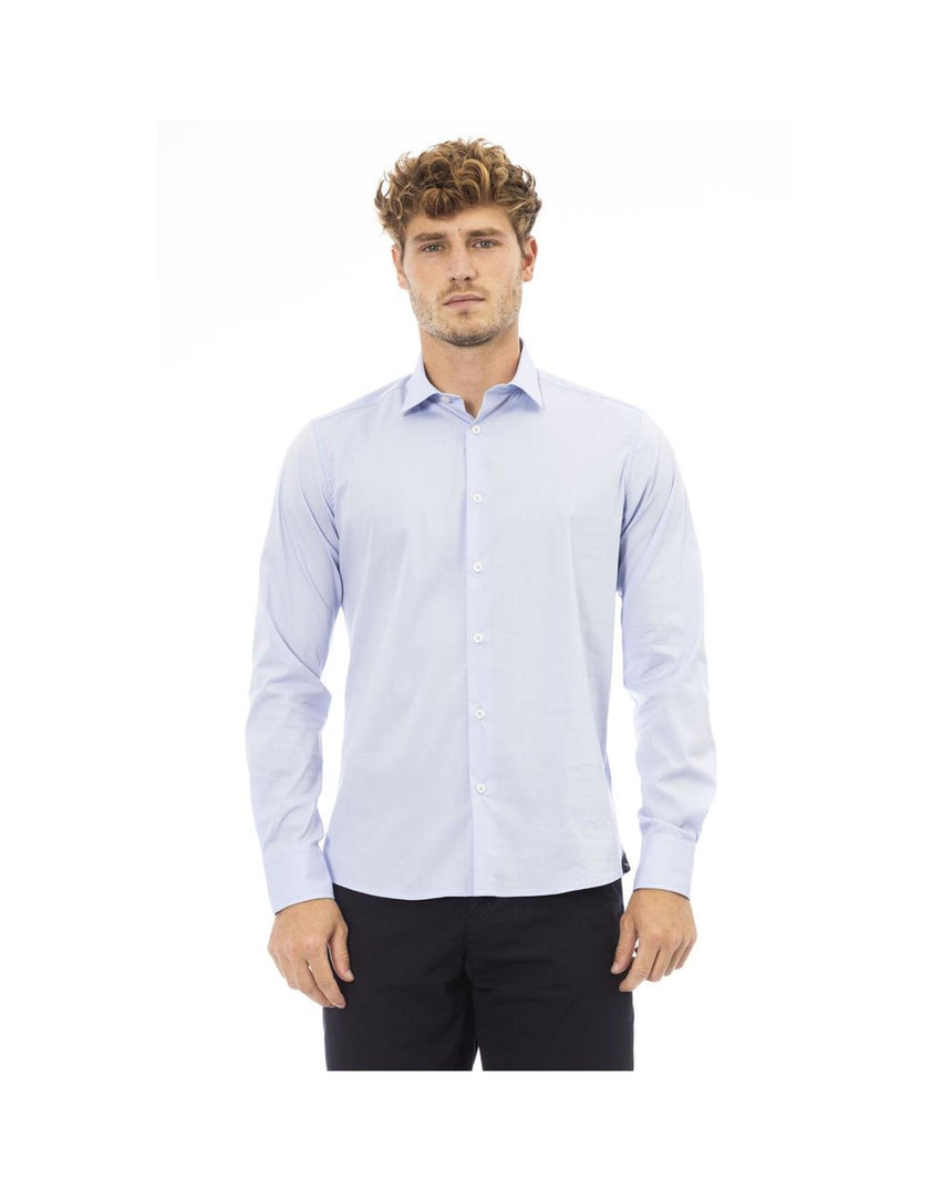 Baldinini Trend Men's Light Blue Cotton Shirt - L