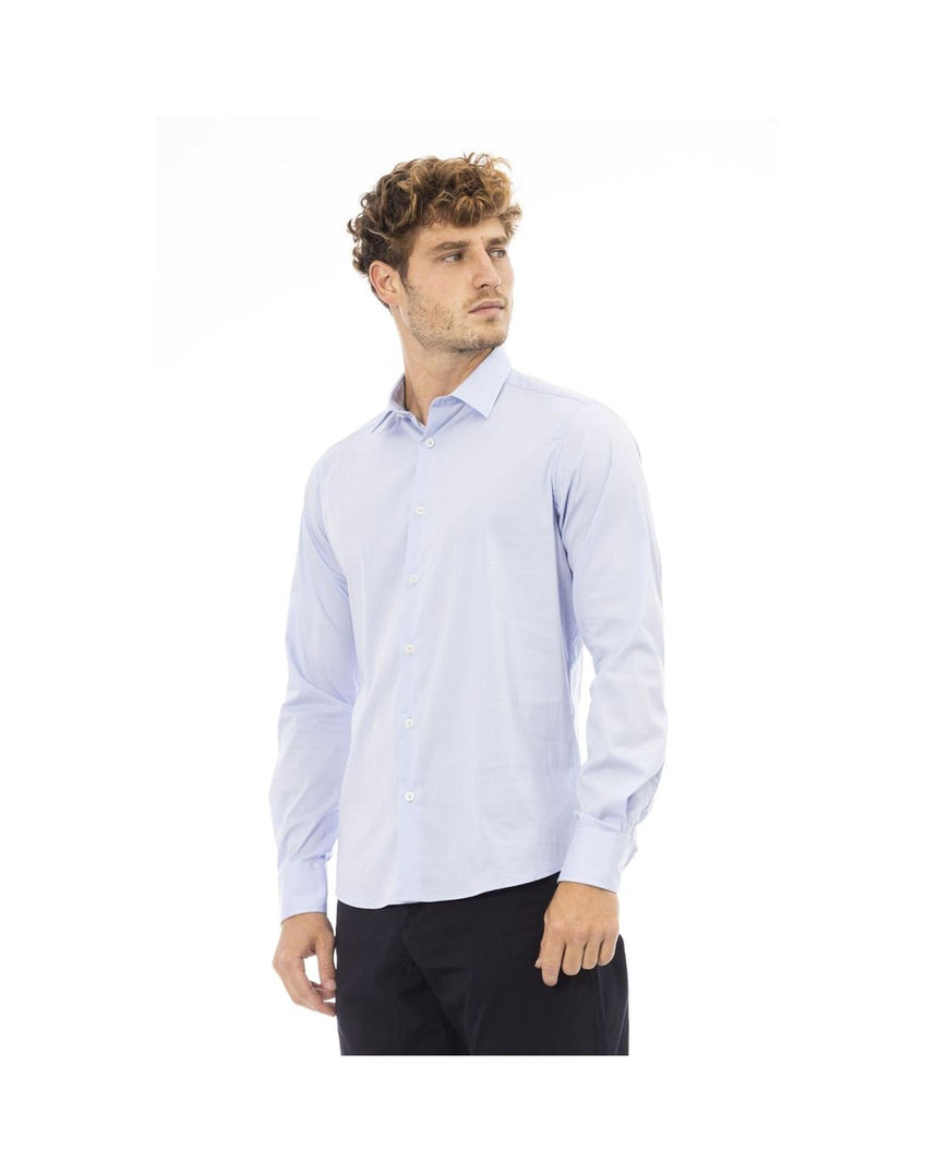 Baldinini Trend Men's Light Blue Cotton Shirt - L